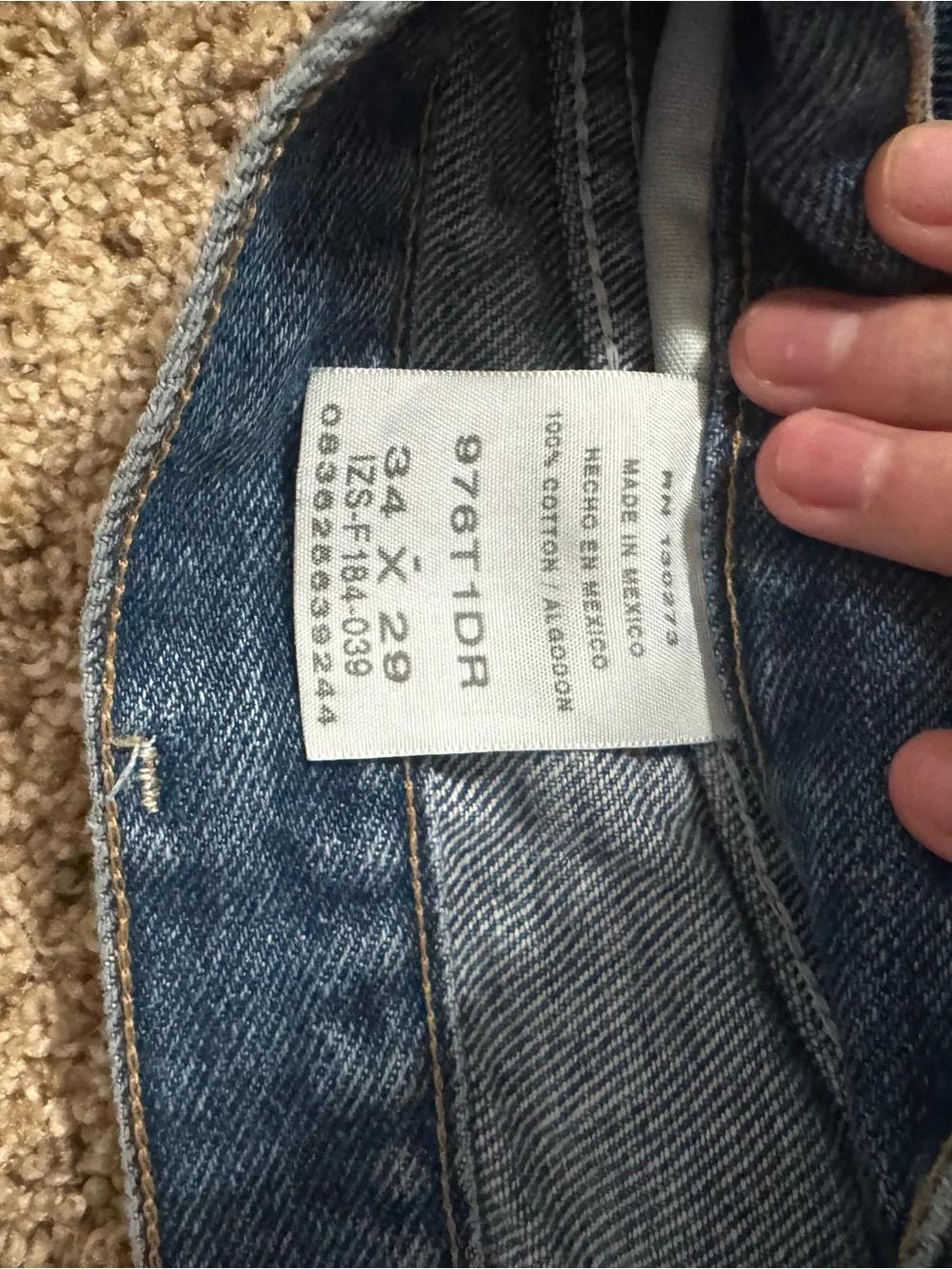 Men's Blue Straight-Leg Jeans